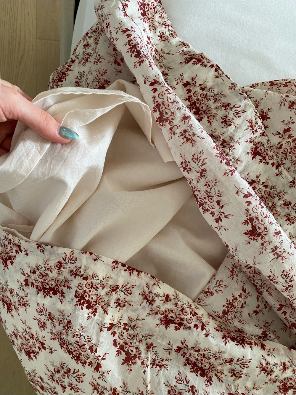 DÔEN Raphaela Dress in Ivory Rosier Floral - Picture 7 of 10
